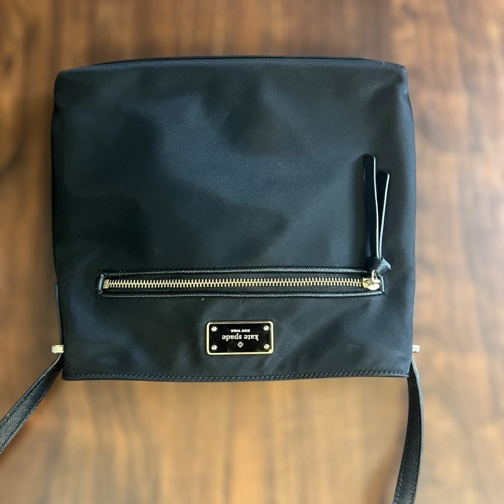 Kate Spade Dessi Wilson Road Nylon Crossbody Bag Handbag Purse Black - Picture 6 of 13